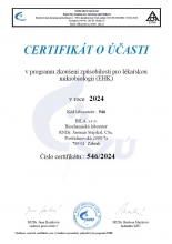 Certifikát SZU 2024